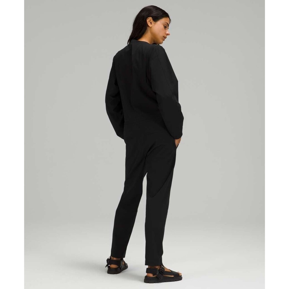 Lululemon Ventlight Zippered Jumpsuit Black Size 4 Utility 7/8 W1CUSS